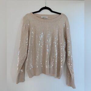 Sequin Nude Sweater